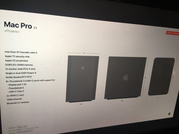 Trapelato documento Apple riguardante un nuovo Mac Pro 1