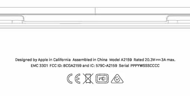 FCC approva un nuovo modello di MacBook Pro 1