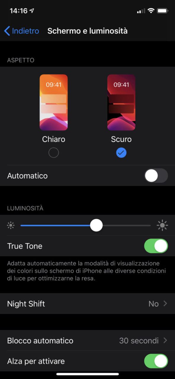 iOS 13: Come abilitare la Dark Mode 1
