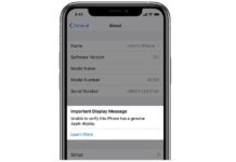 iOS 13.1 vi informerà se il display di iPhone 11 / Pro non è originale