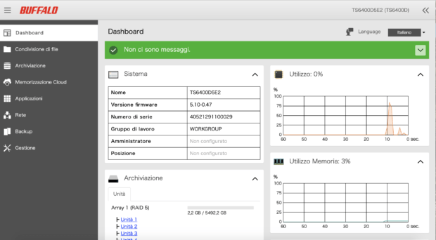 TS6400 dashboard