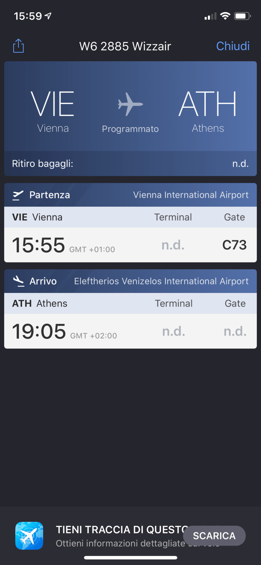 Cosa c'è nel mio iPhone: Flight Board l'app per monitorare lo stato dei voli 1
