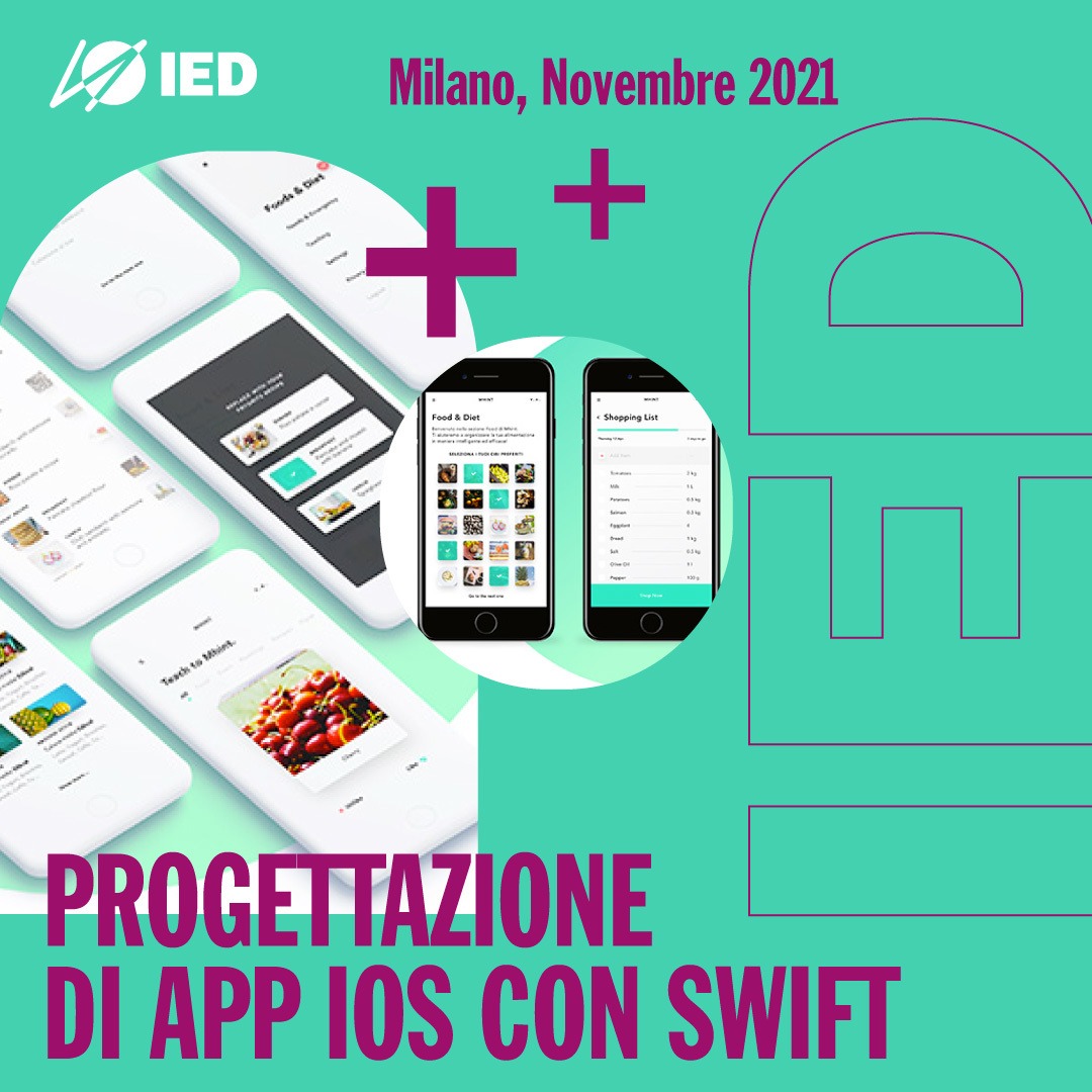 Creare App iOS e imparare le logiche di progettazione. Iscriviti al nuovo corso di IED 1