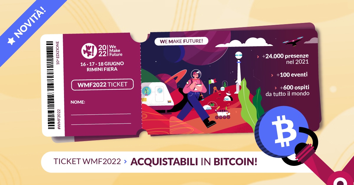 Web Marketing Festival 2022, Italiamac e FvgTech supporter. Ticket anche in Bitcoin 2