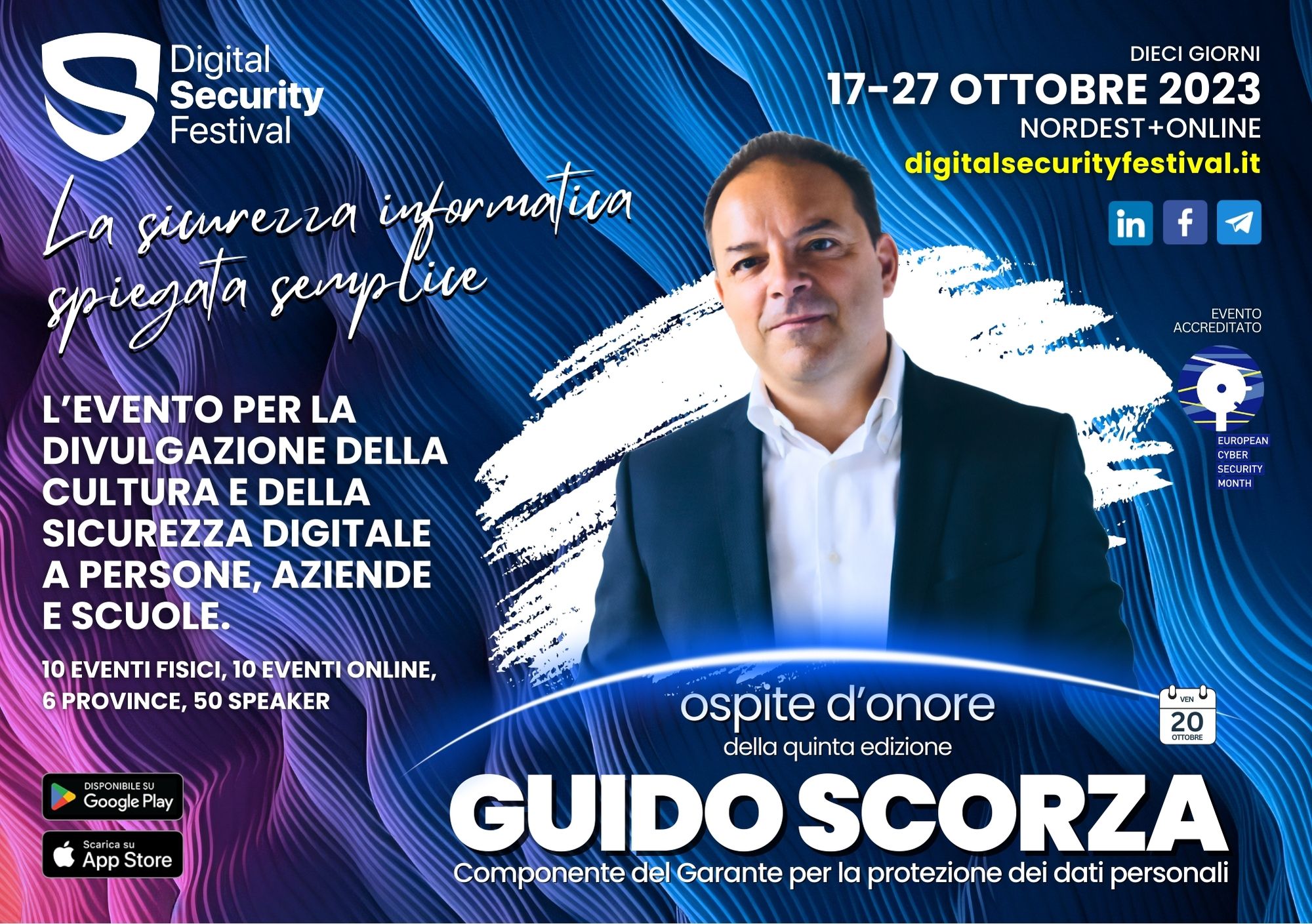 Italiamac partner del DIGITAL SECURITY FESTIVAL: Dal 17 al 27 ottobre 1