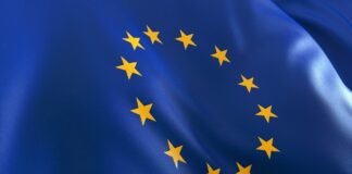 EU Flag Close-up