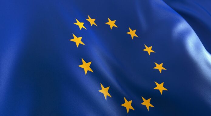 EU Flag Close-up