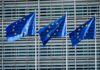 EU flags in front of European Commission