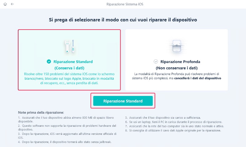 [Guida 2024] Come correggere il logo lampeggiante su iPhone? 3